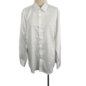 NWOT STANT T White Long Sleeve Button Down Dress‎ Shirt